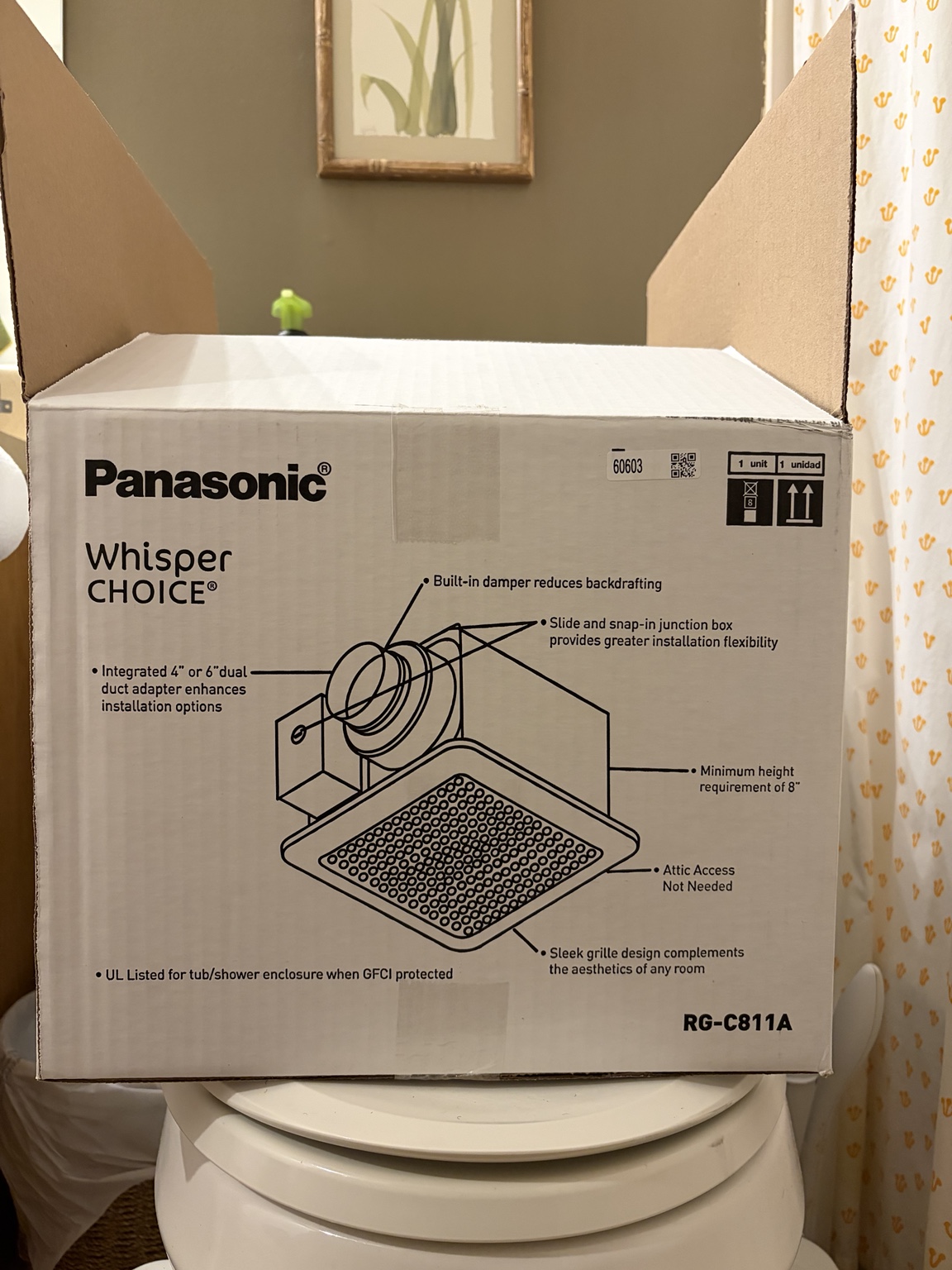 Panasonic WhisperChoice RG-C811A box