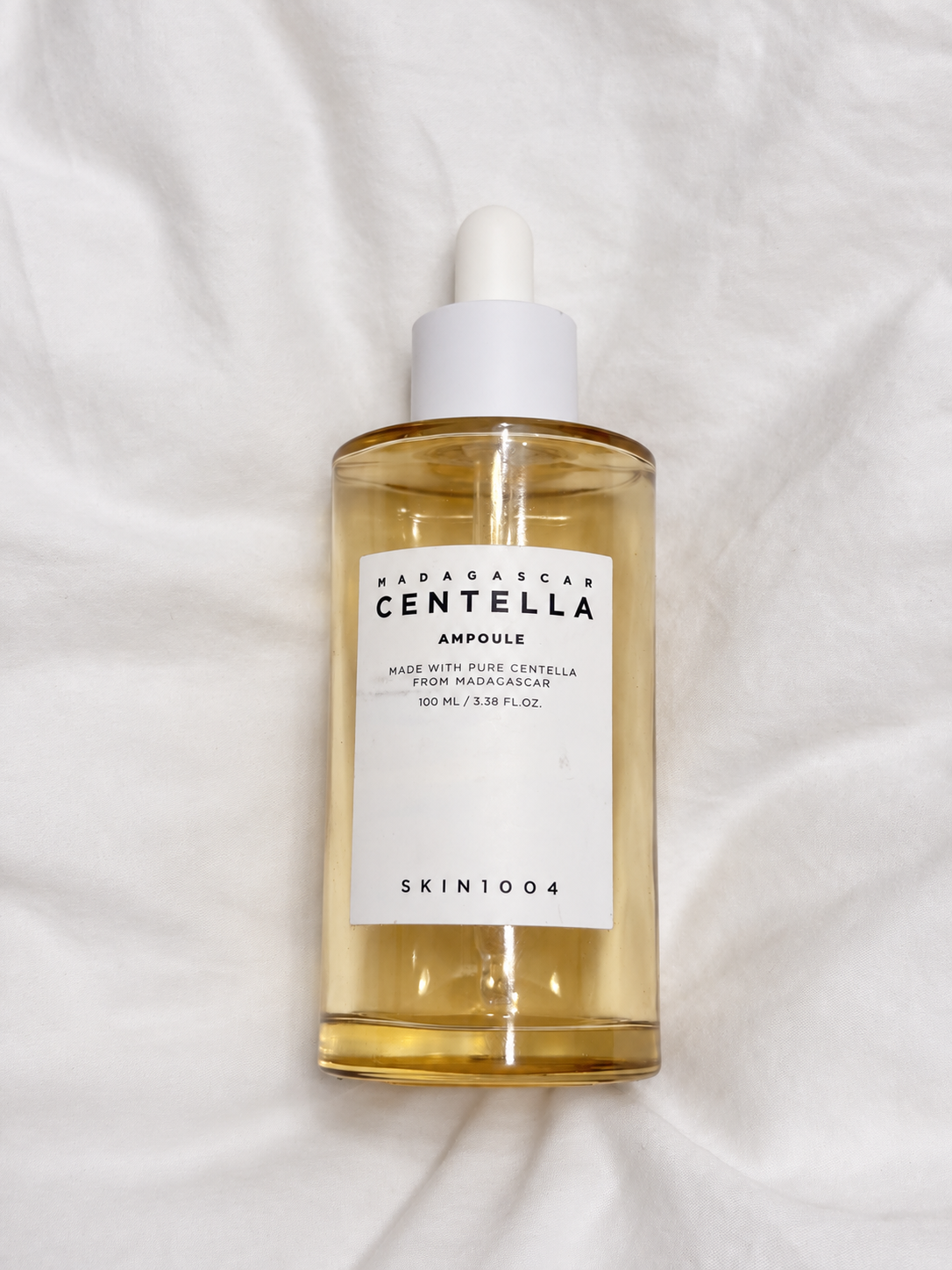 SKIN1004 Madagascar Centella Ampoule on white fabric